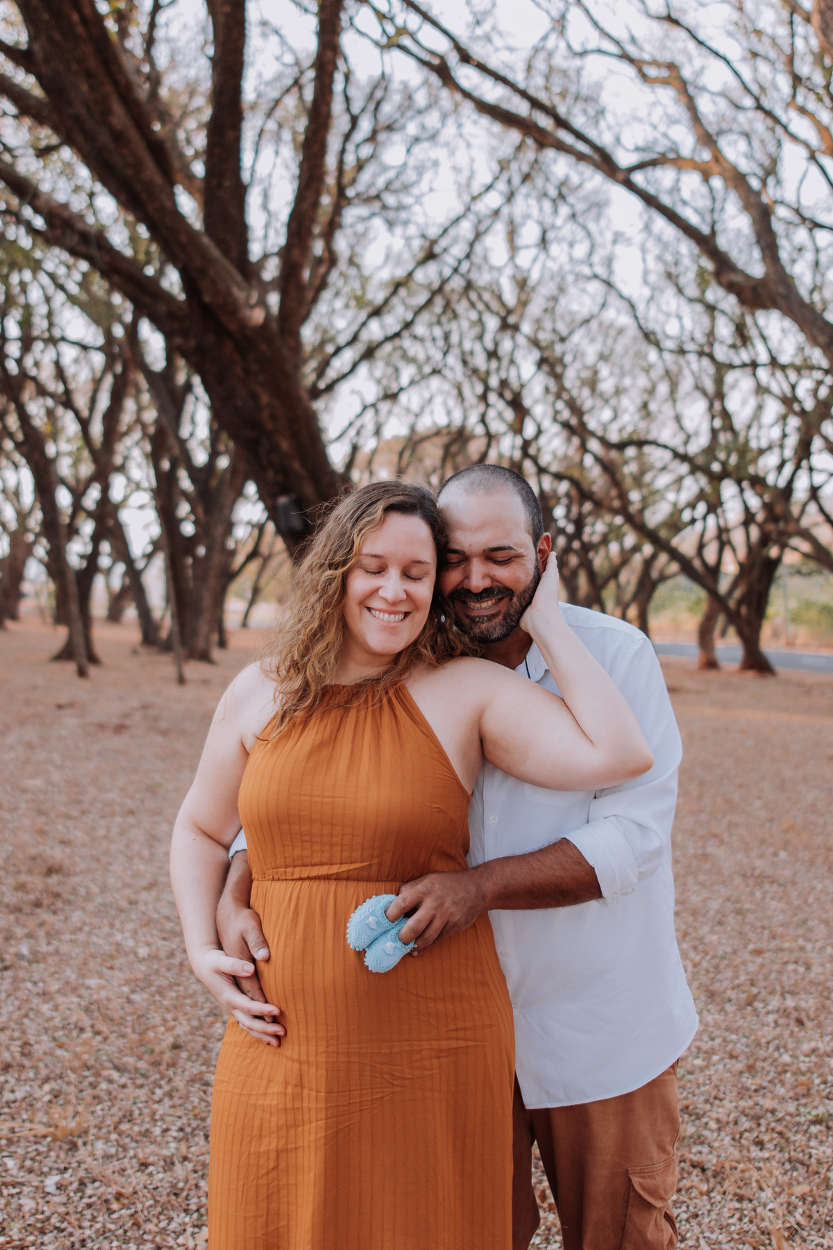 ensaio chá revelação de bebê externo intimo com fumaça