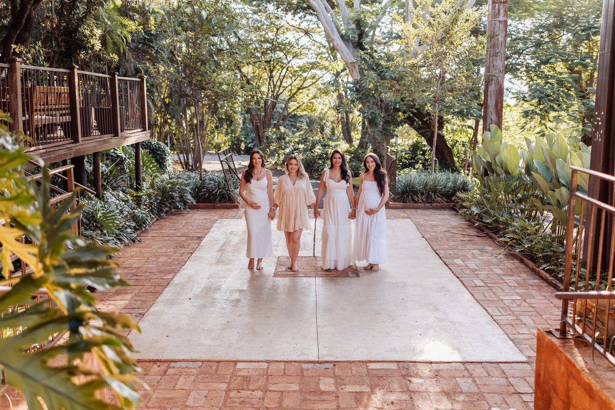 ensaio externo gestante gravida amigas espaço bella cita ribeirao preto por do sol