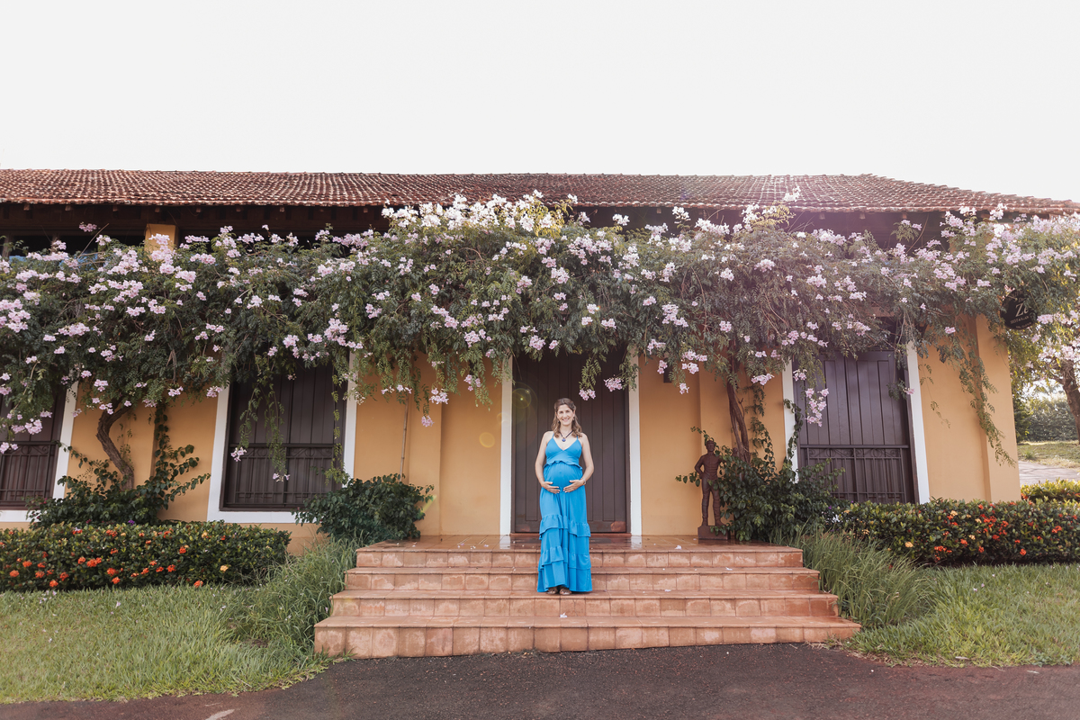 ensaio de gestante externo final de tarde fazenda santa maria ribeirao preto 