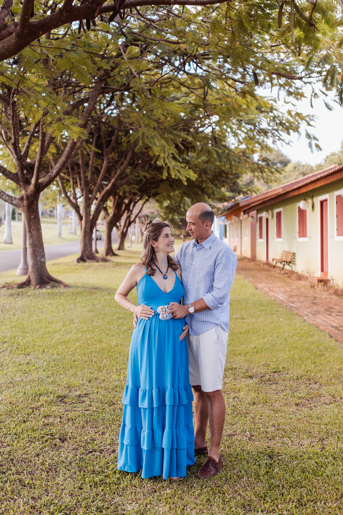 ensaio de gestante externo final de tarde fazenda santa maria ribeirao preto god café