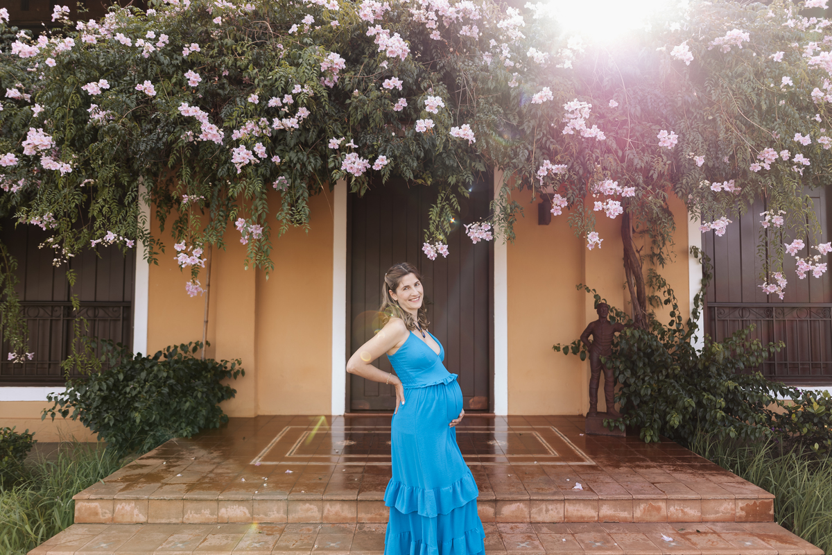 ensaio de gestante externo final de tarde fazenda santa maria ribeirao preto 