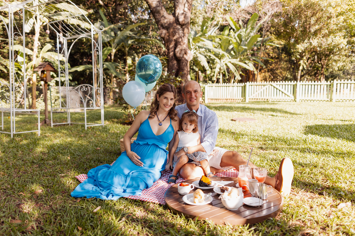 ensaio de gestante externo final de tarde fazenda santa maria ribeirao preto piquenic