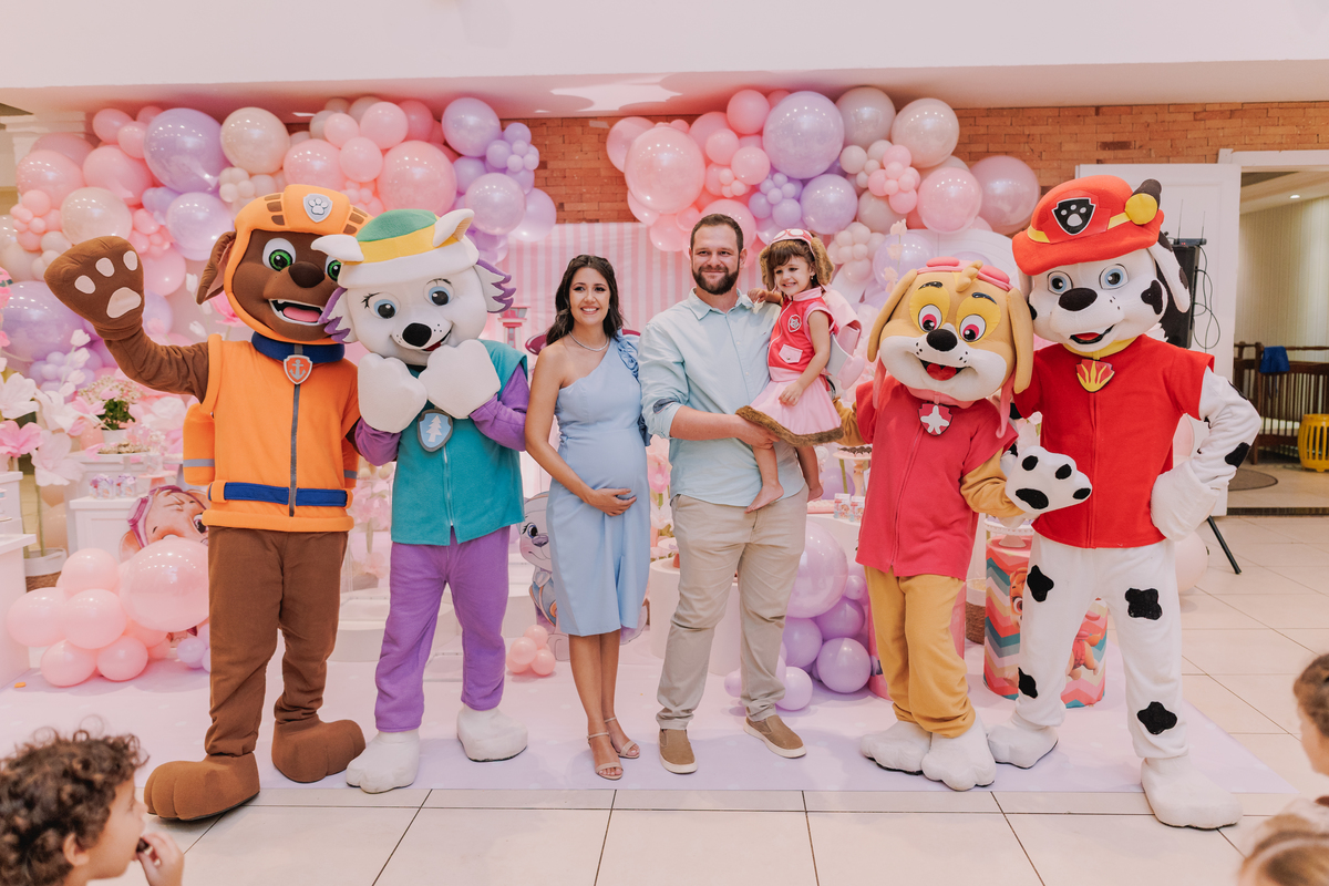 festa infantil buffet casa amarela boulevard ribeirao preto toma patrulha canina menina personagens rassuma