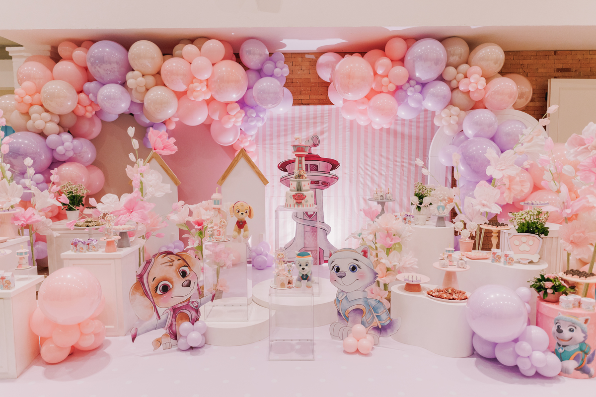 festa infantil buffet casa amarela boulevard ribeirao preto toma patrulha canina menina