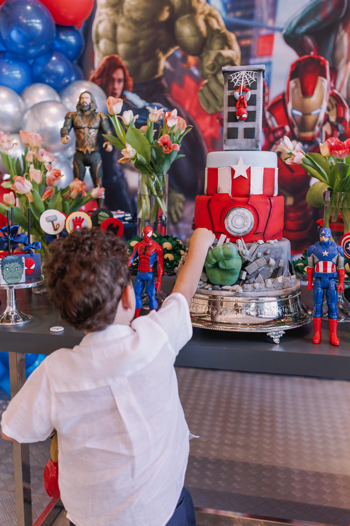 festa infantil decoração marvel espaço carambola ribeirão preto decoração santa julia