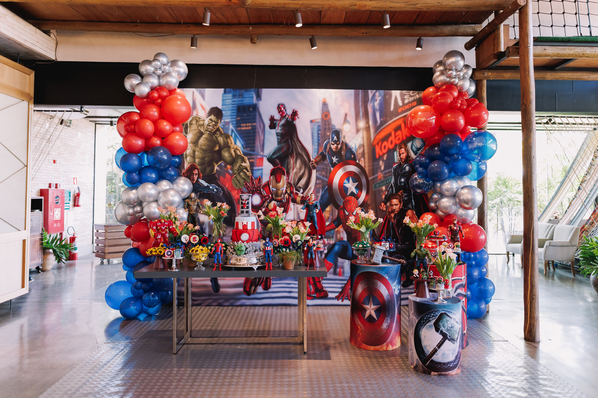 festa infantil decoração marvel espaço carambola ribeirão preto decoração santa julia