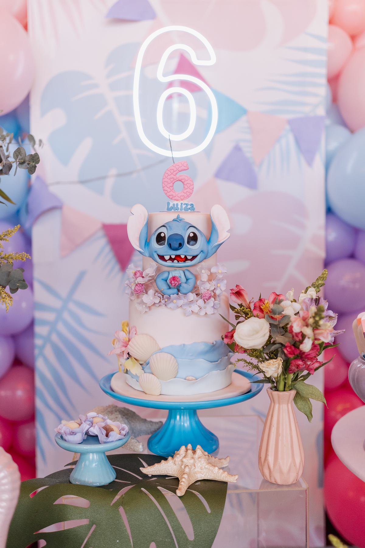 festa infantil de menina decoração tema Lilo e Stitch espaço carambola ribeirão preto