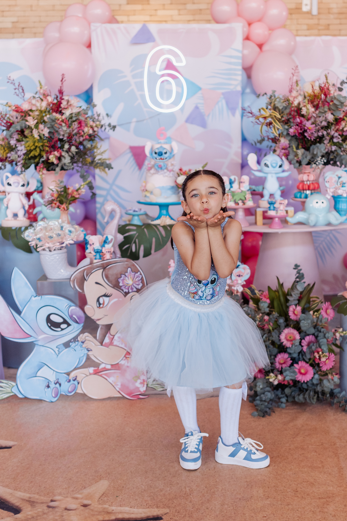 festa infantil de menina decoração tema Lilo e Stitch espaço carambola ribeirão preto