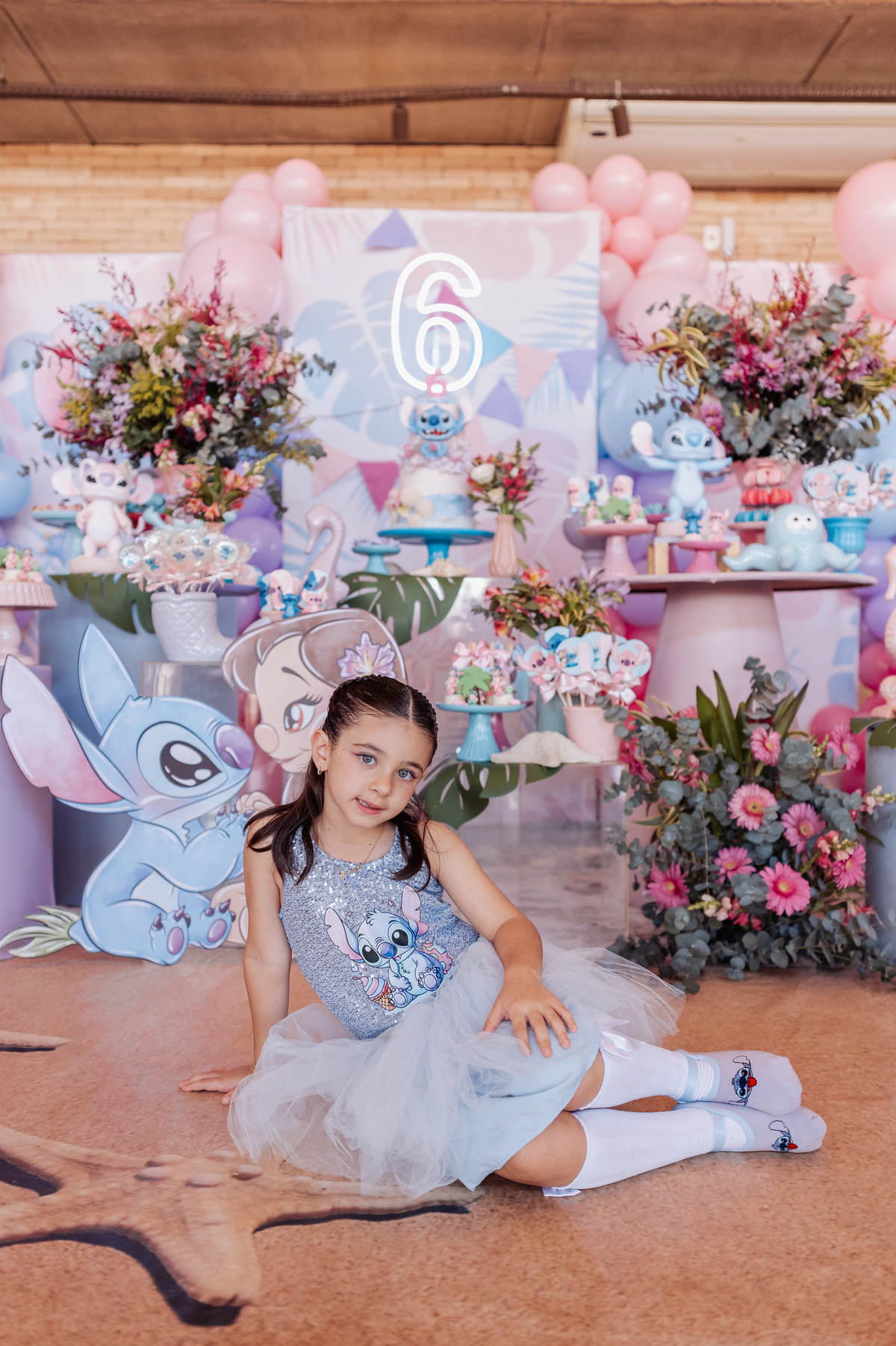 festa infantil de menina decoração tema Lilo e Stitch espaço carambola ribeirão preto