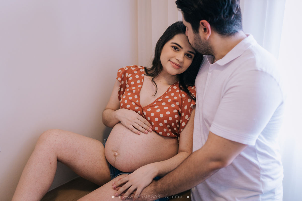 ensaio gestante em quarto de hotel ribeirão preto tassia garcia fotografia