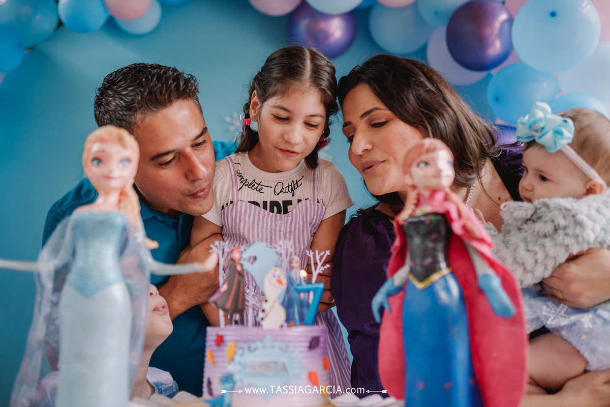 aniversário de 7 anos tema frozen festa em casa ribeirão preto tassia garcia fotografia