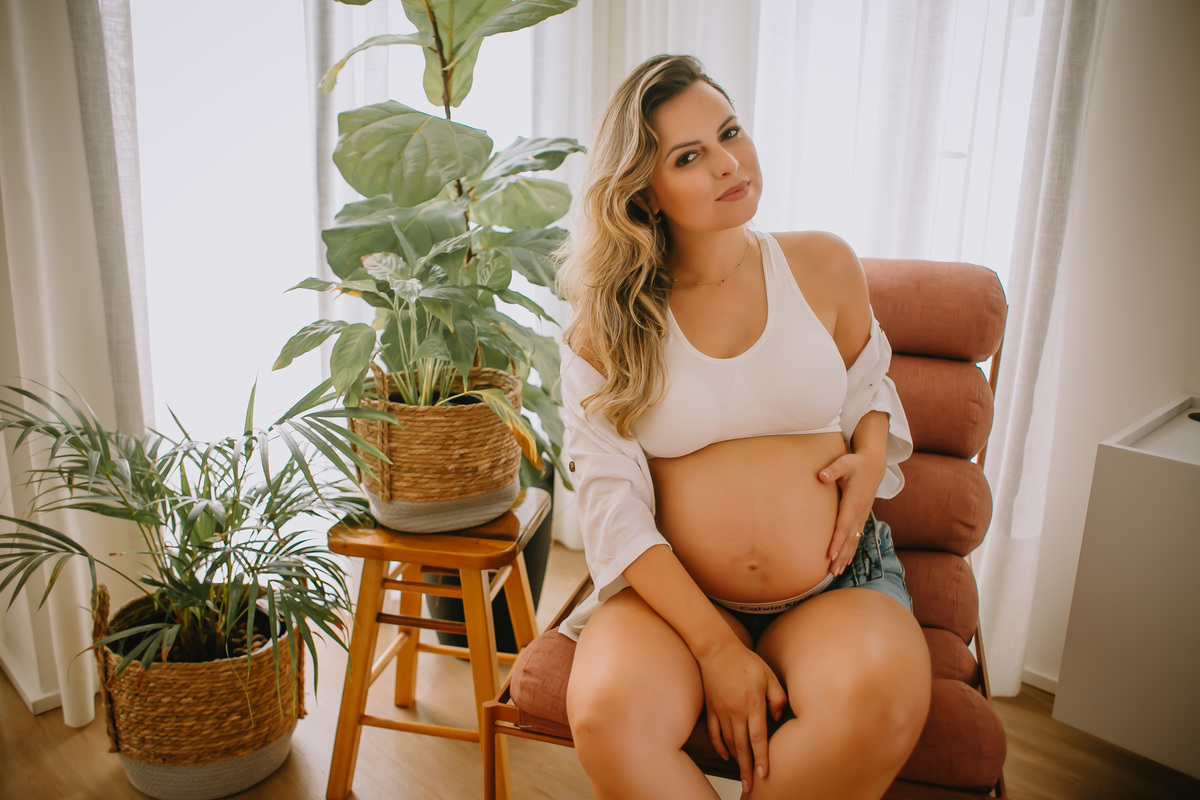 roupa para ensaio gestante