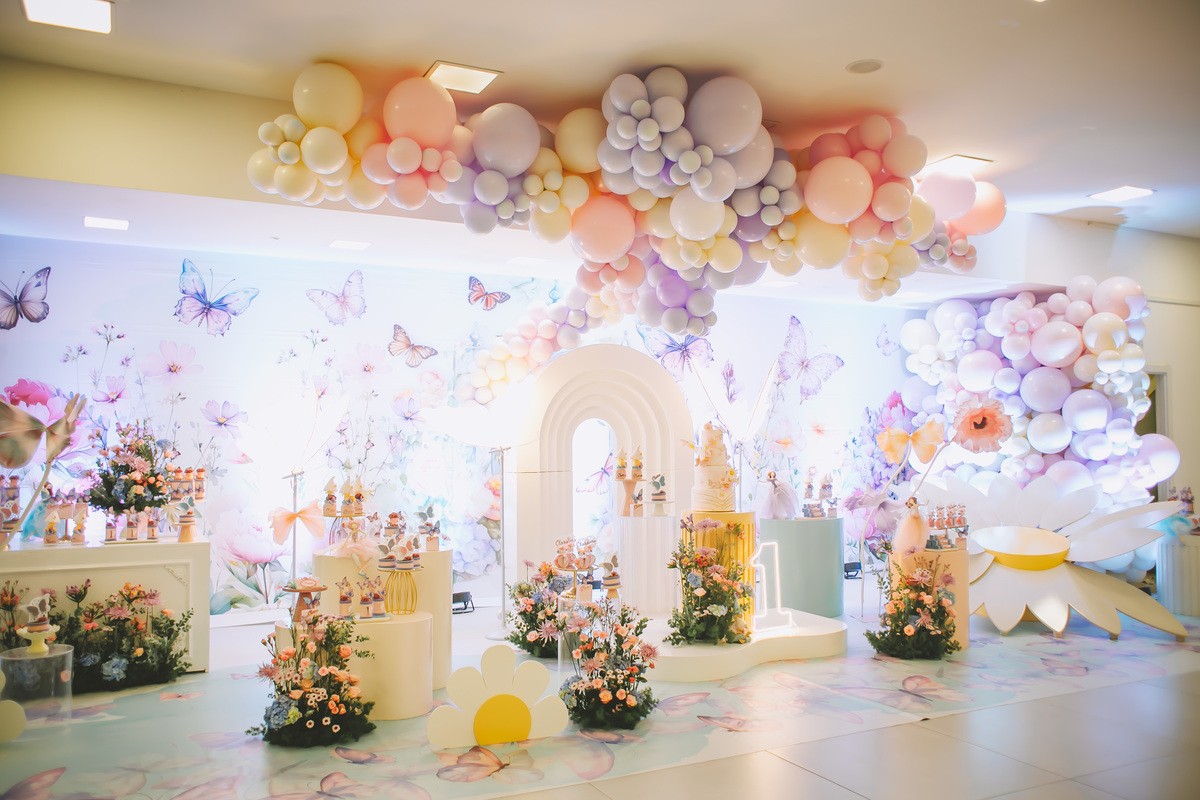 decoração festa menina borboleta