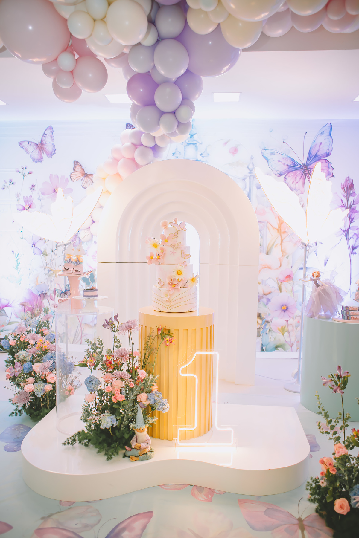 decoração jardim das fadas