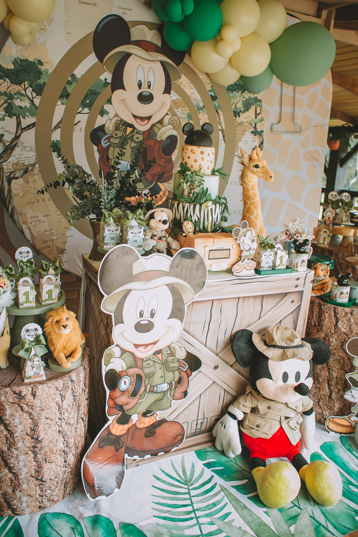 personalizado tema safari do mickey