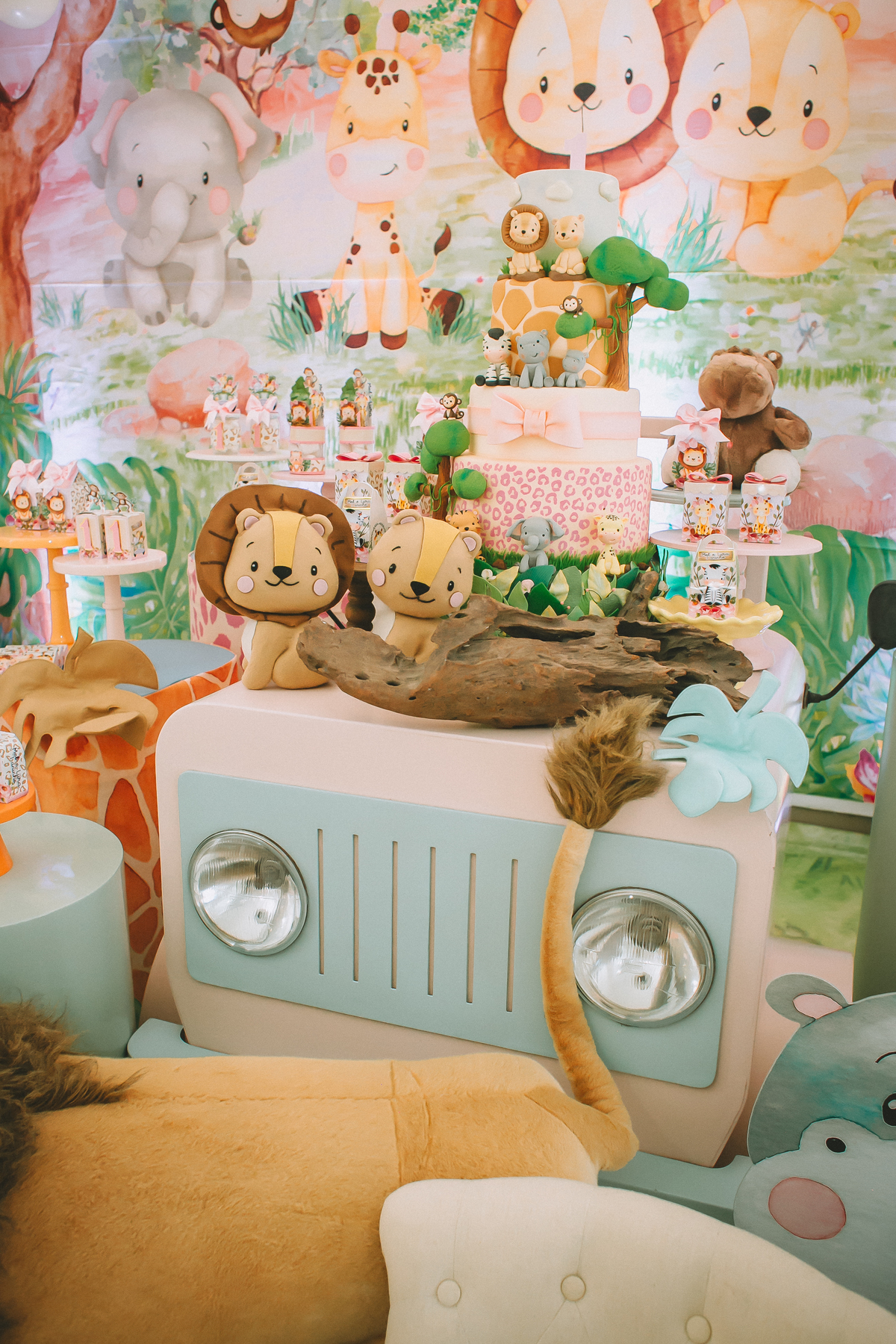 decoração safari menina