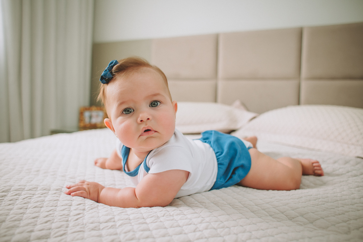 Sofia ensaio 6 meses em casa