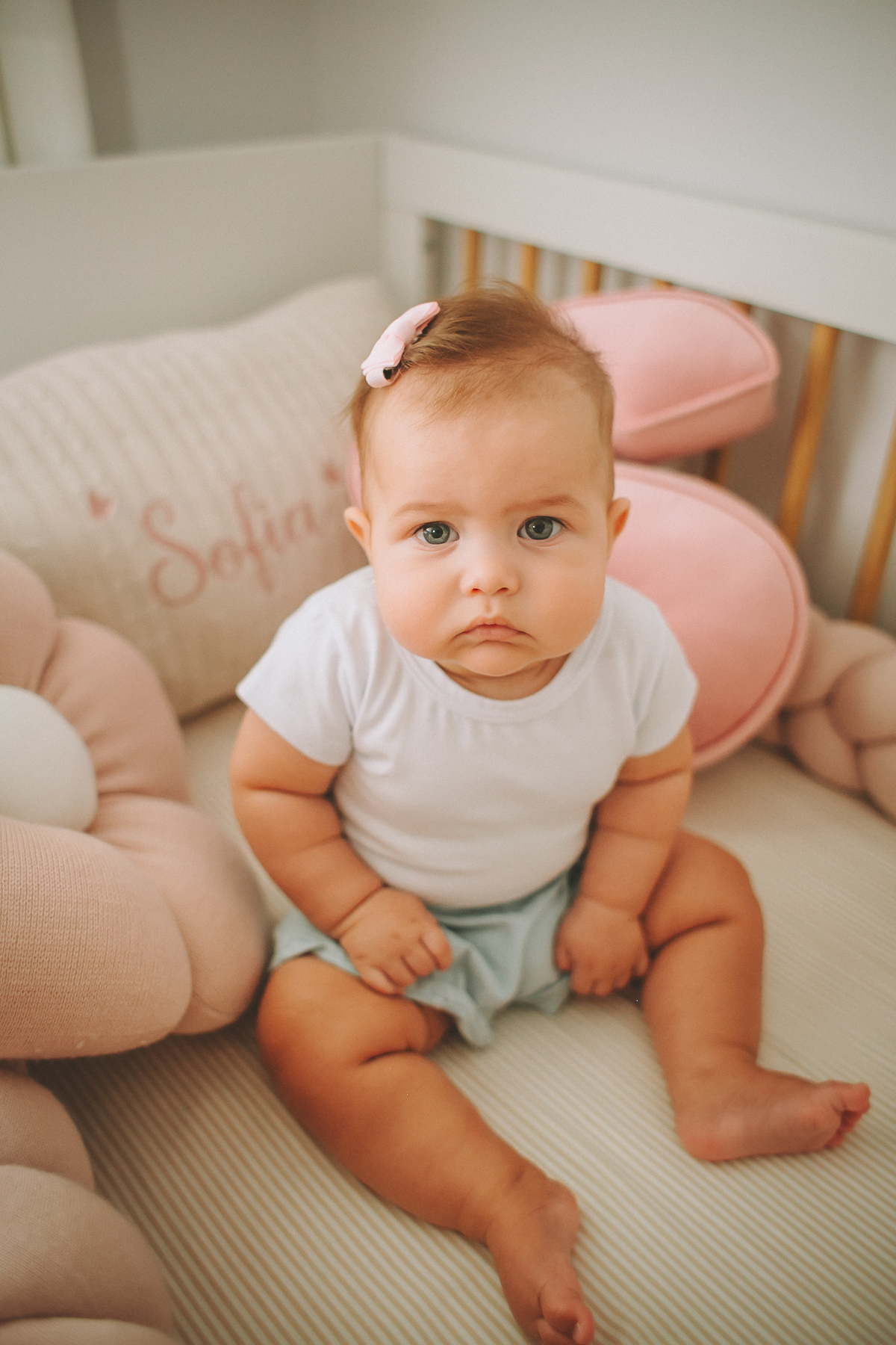 fotografia de bebê em casa