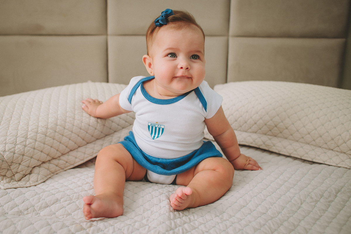 Sofia ensaio 6 meses em casa