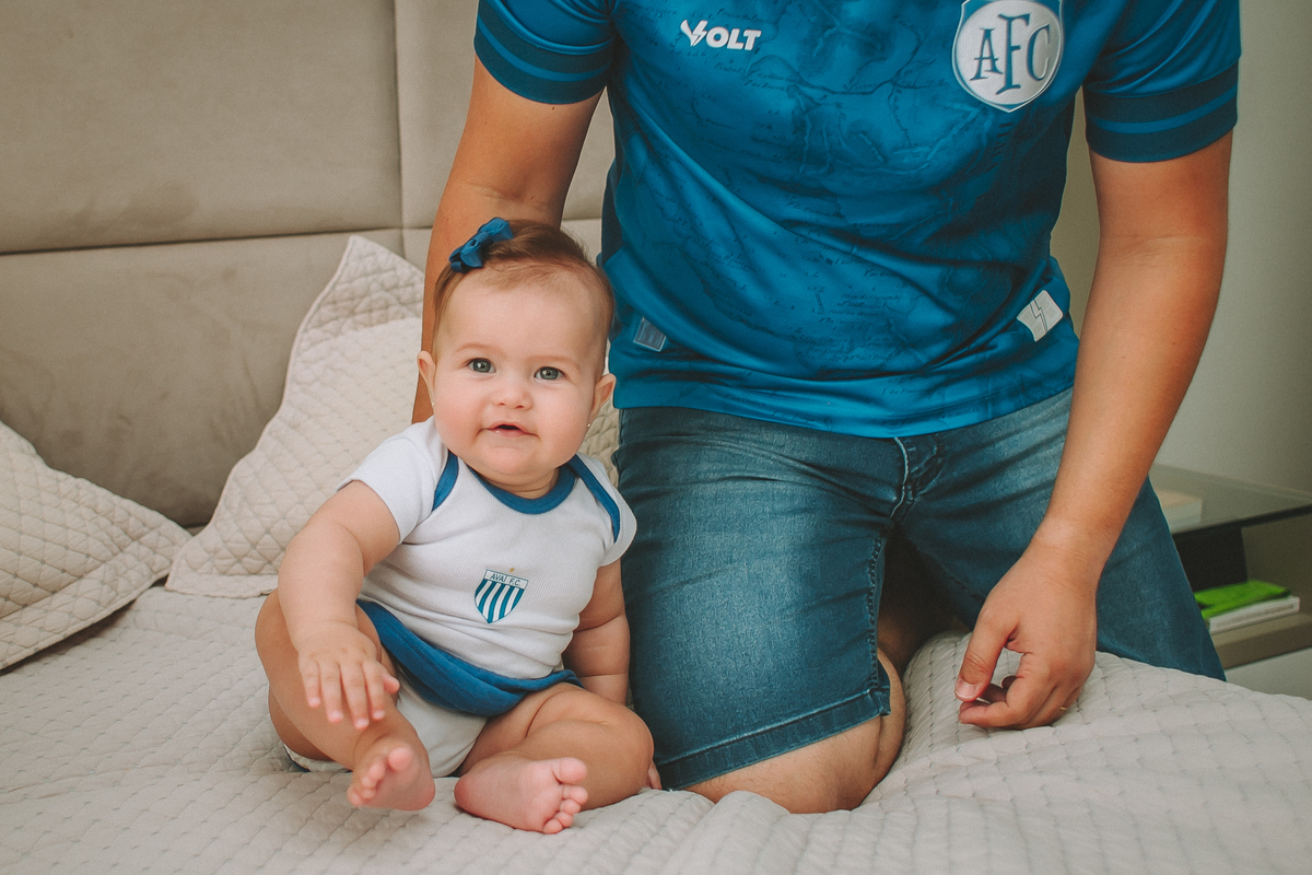 Sofia ensaio 6 meses em casa