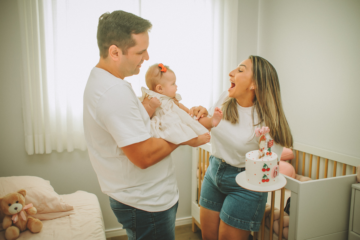 Bolo de mêsversário de 6 meses