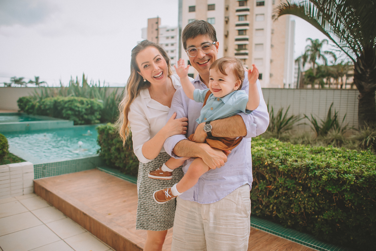 Ensaio fotográfico com os pais na festa do Otávio de 1 ano com o tema O Pequeno Príncipe
