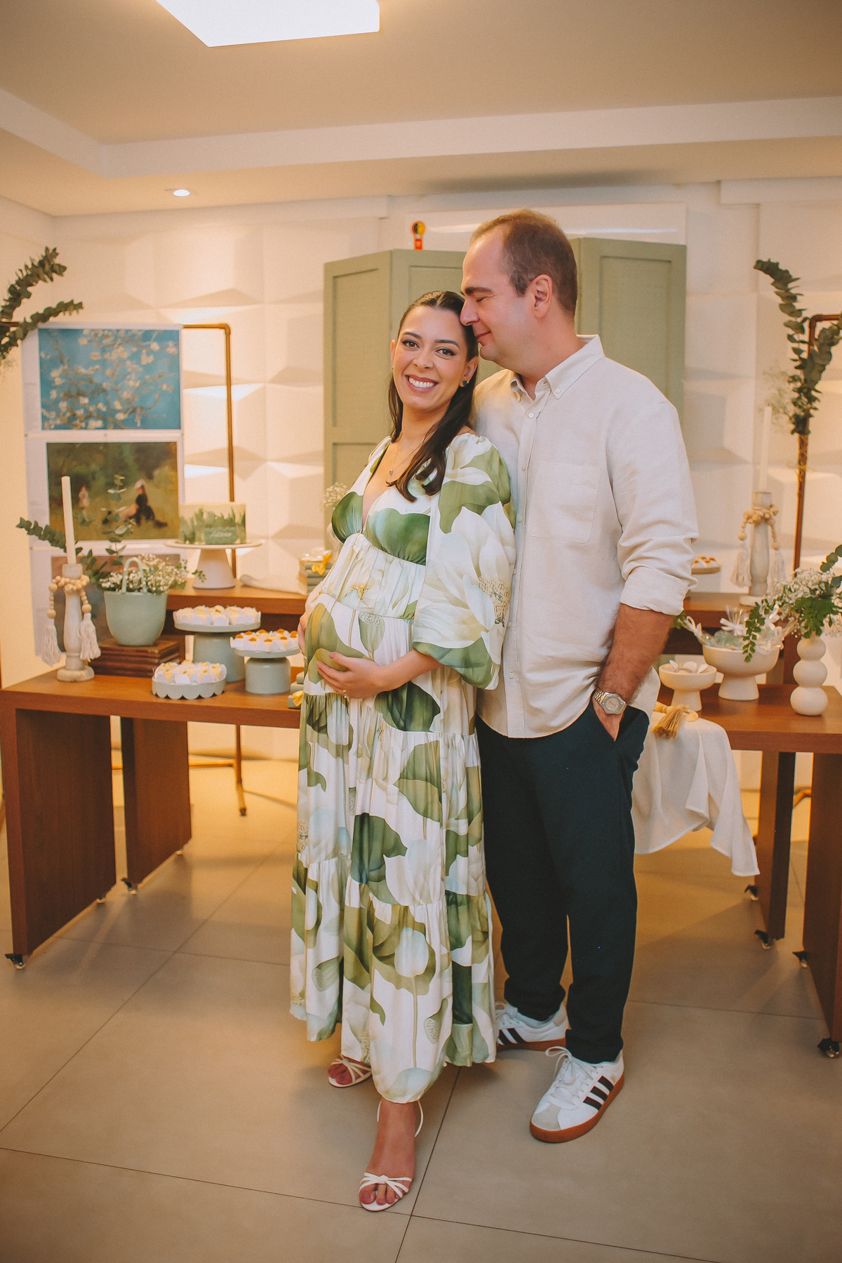 Mini sessão fotográfica de fotos da Manu e Marido Bruno durante a celebração da espera pelo Nino em Florianópolis.