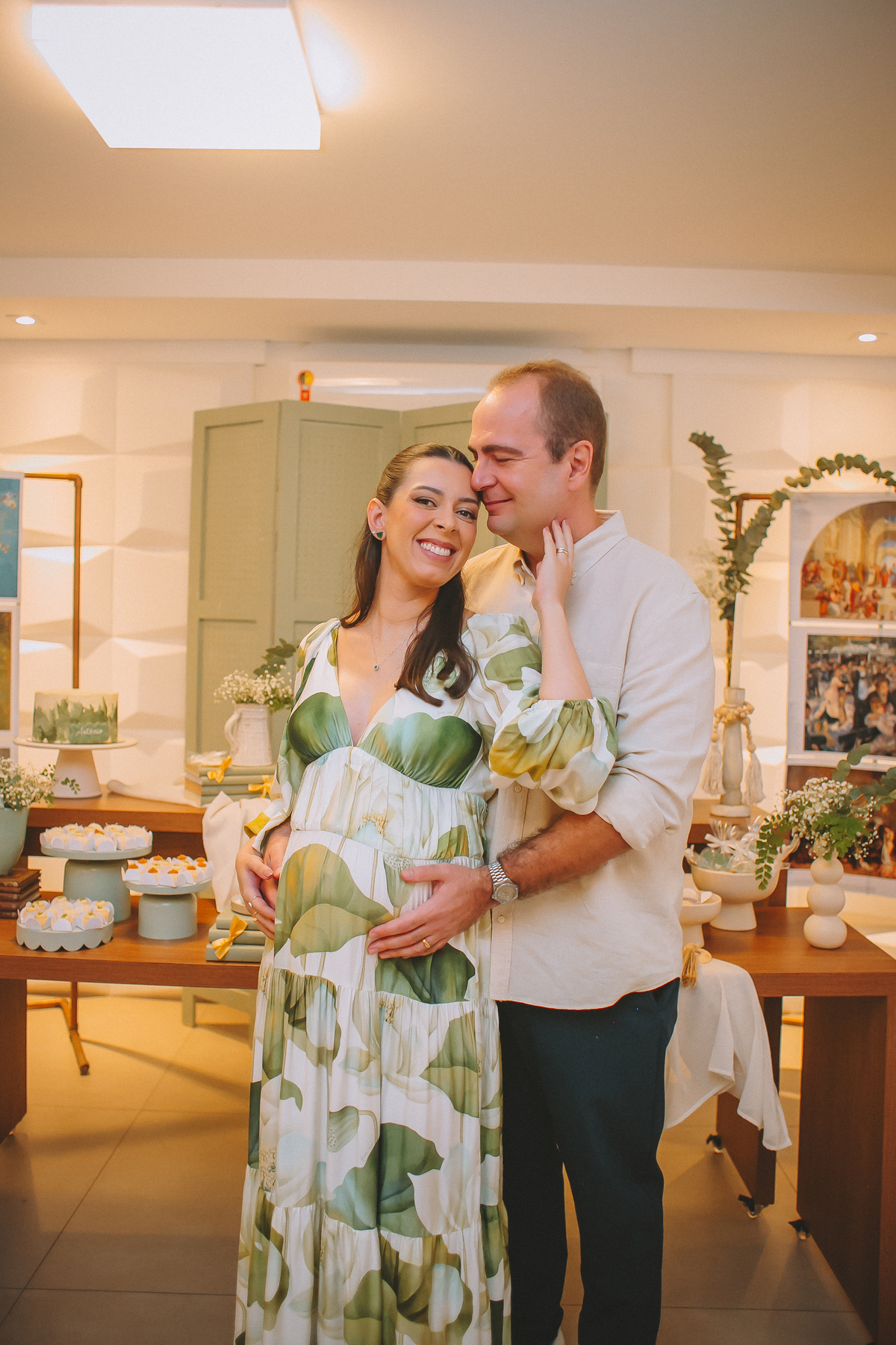 Mini sessão fotográfica de fotos da Manu e Marido Bruno durante a celebração da espera pelo Nino em Florianópolis.