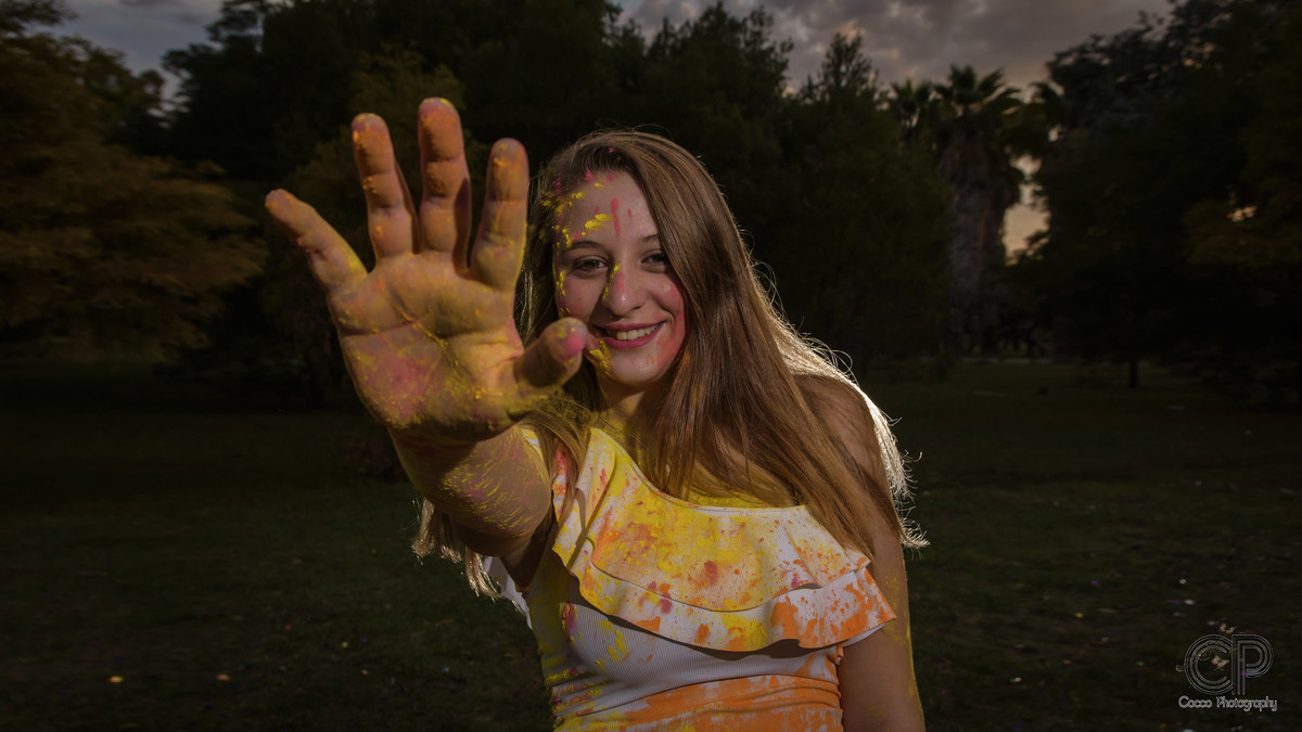  XV años, sesión de fotos en rosario, mis 15 años, polvos de colores, polvos holi, fotos con polvos de colores