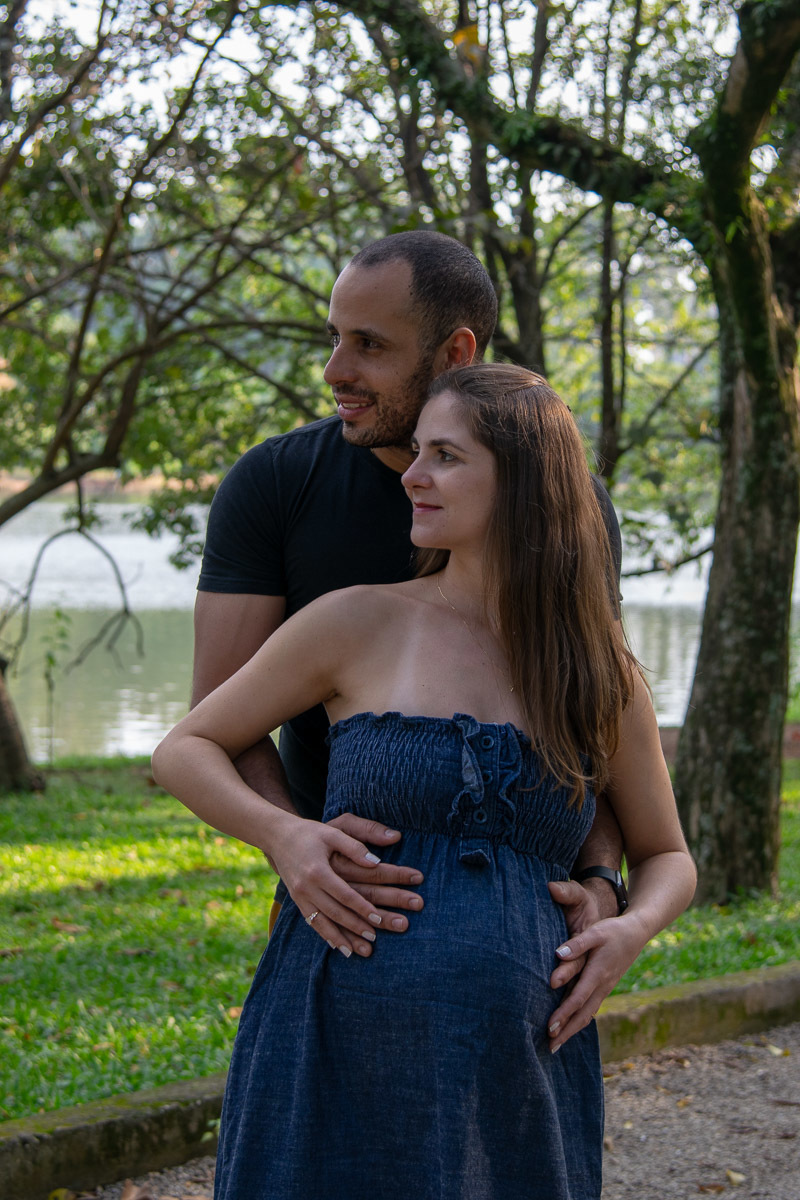 Ensaio gestante - Olhando na mesma direção