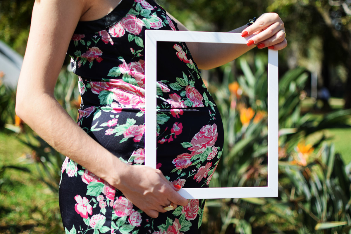 Ensaio gestante - porta retrato gestante