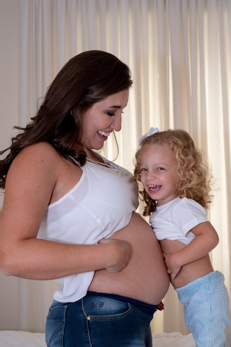 Ensaio gestante - Diversao com a familia