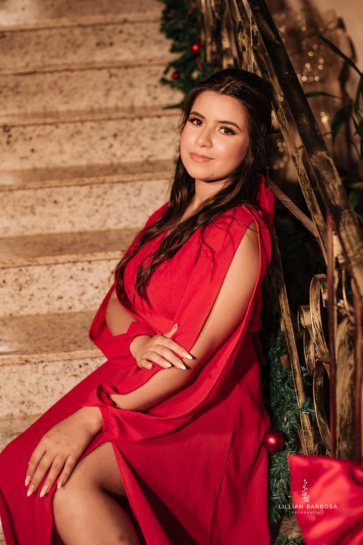 ensaio-de-quinze-anos-castelo-vestido-vermelho-Azul-bege-com-girrasoi-fotografa-de-lauro-muller-santa-catarina