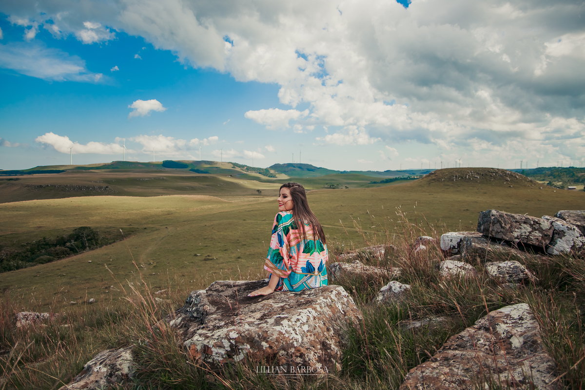ensaio externo de quinze anos serra do rio do rastro parque eolico