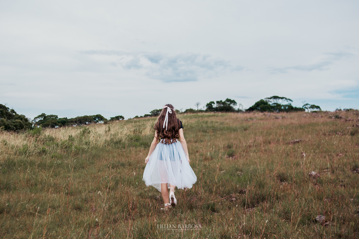 Ensaio de quinze anos na serra do rio do rastro bailarina