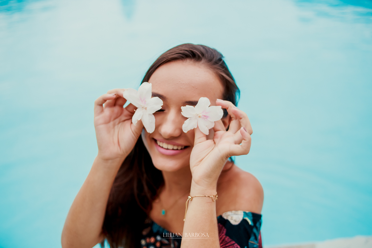 ensaio externo de 15 anos na ilha de florianopolis fifteens da lillian barbosa fotografia piscina