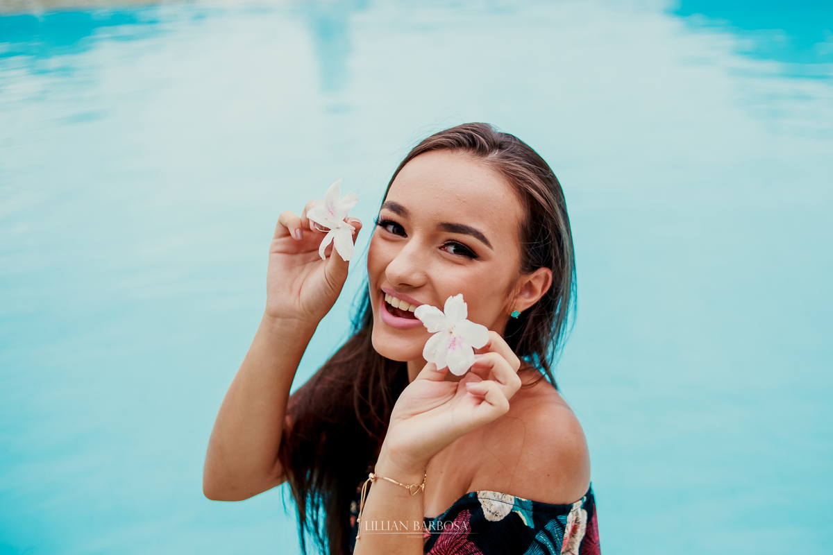 ensaio externo de 15 anos na ilha de florianopolis fifteens da lillian barbosa fotografia piscina