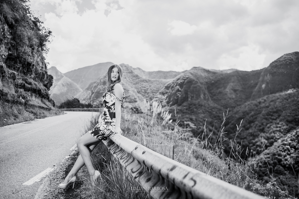 Ensaio externo de 15 anos na serra do rio do rastro