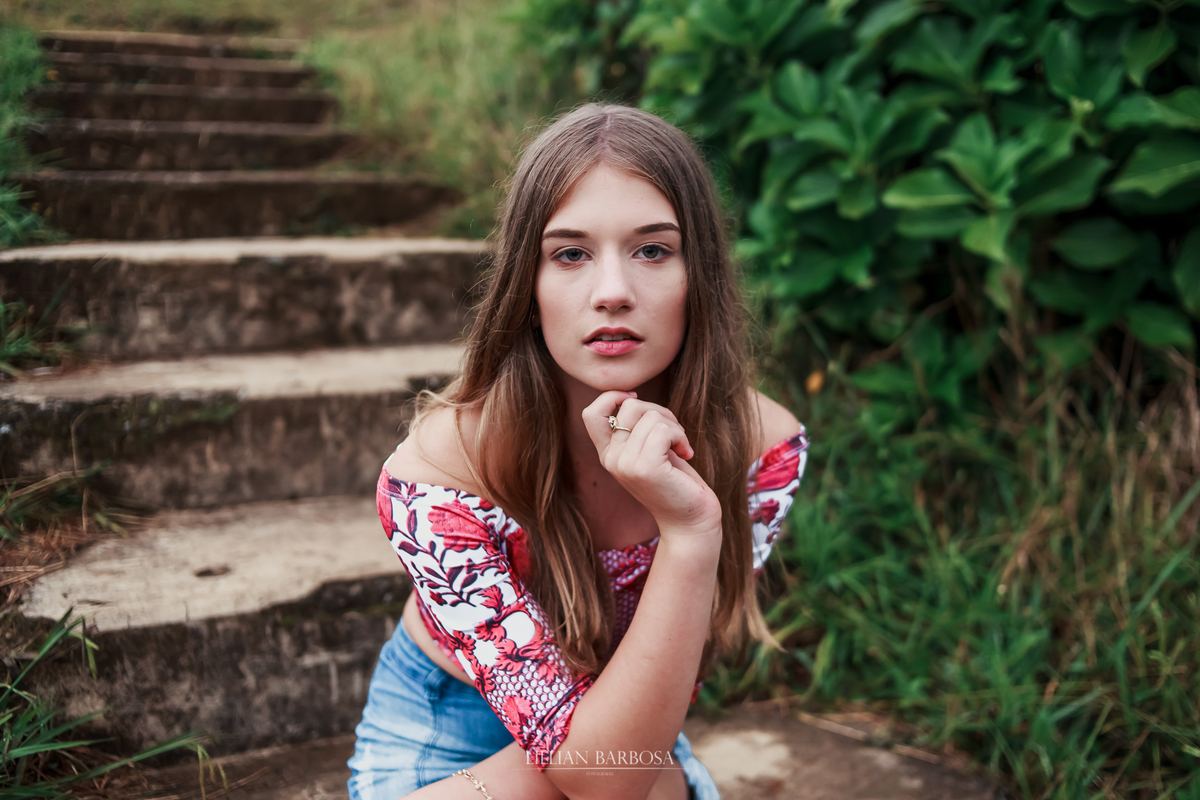 Ensaio externo de 15 anos na serra do rio do rastro cascata