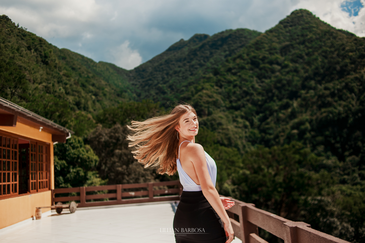 Ensaio externo de 15 anos na serra do rio do rastro pousada bugio da serra