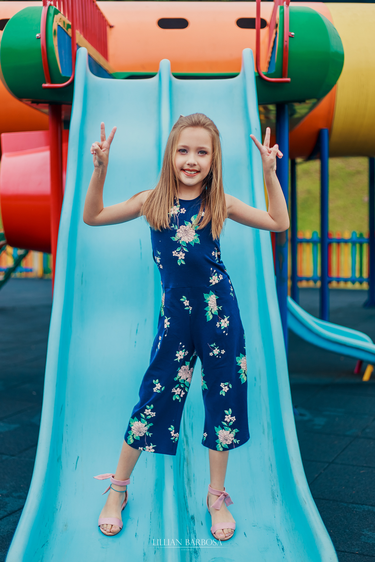 ensaio fotografico de 9 anos de menina - julia fez nove anos com book em lauro muller fotografa lillian barbosa fotos no parque 