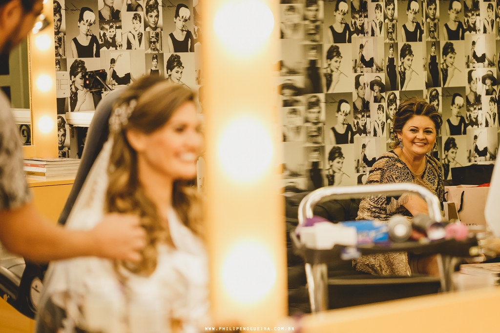 Making of de noiva em Brasília - DF no salão de beleza Luiz Carlos Cabelo e Maquiagem pelo fotógrafo profissional de casamentos Philipe Nogueira