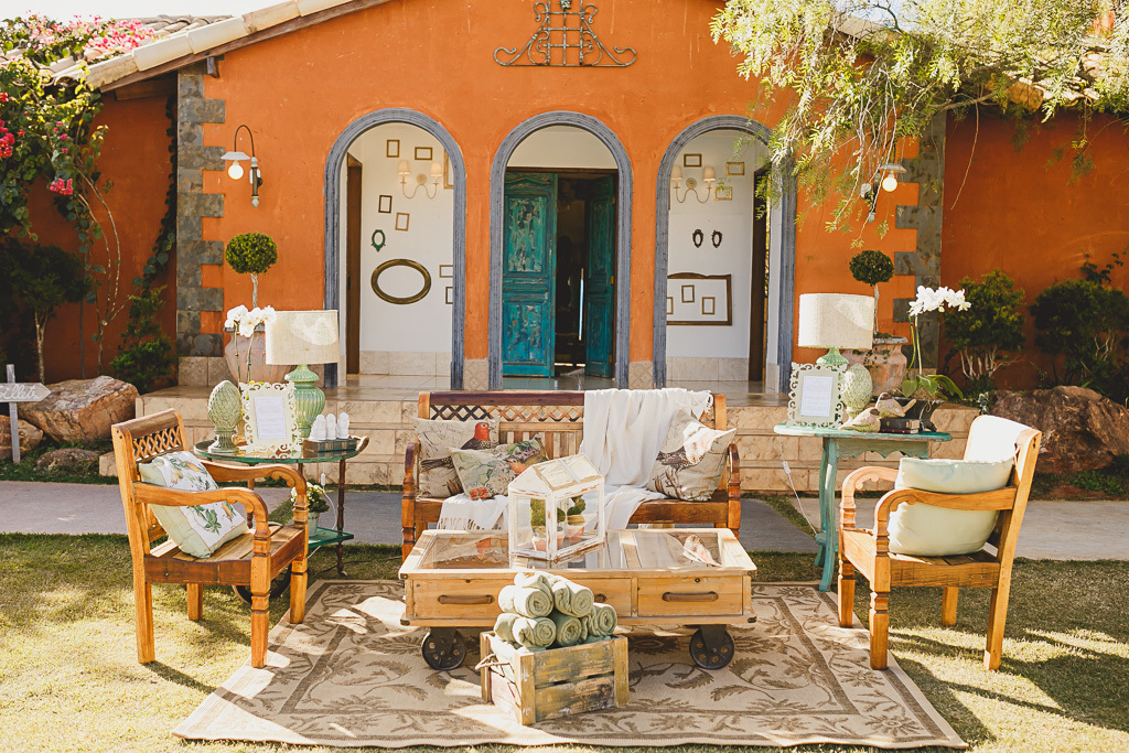 Decoração de festa de casamento no Salão Villa Giardini Brasília Df