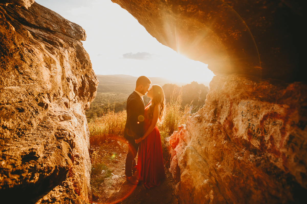 Pré wedding Noiva em vestido vermelho