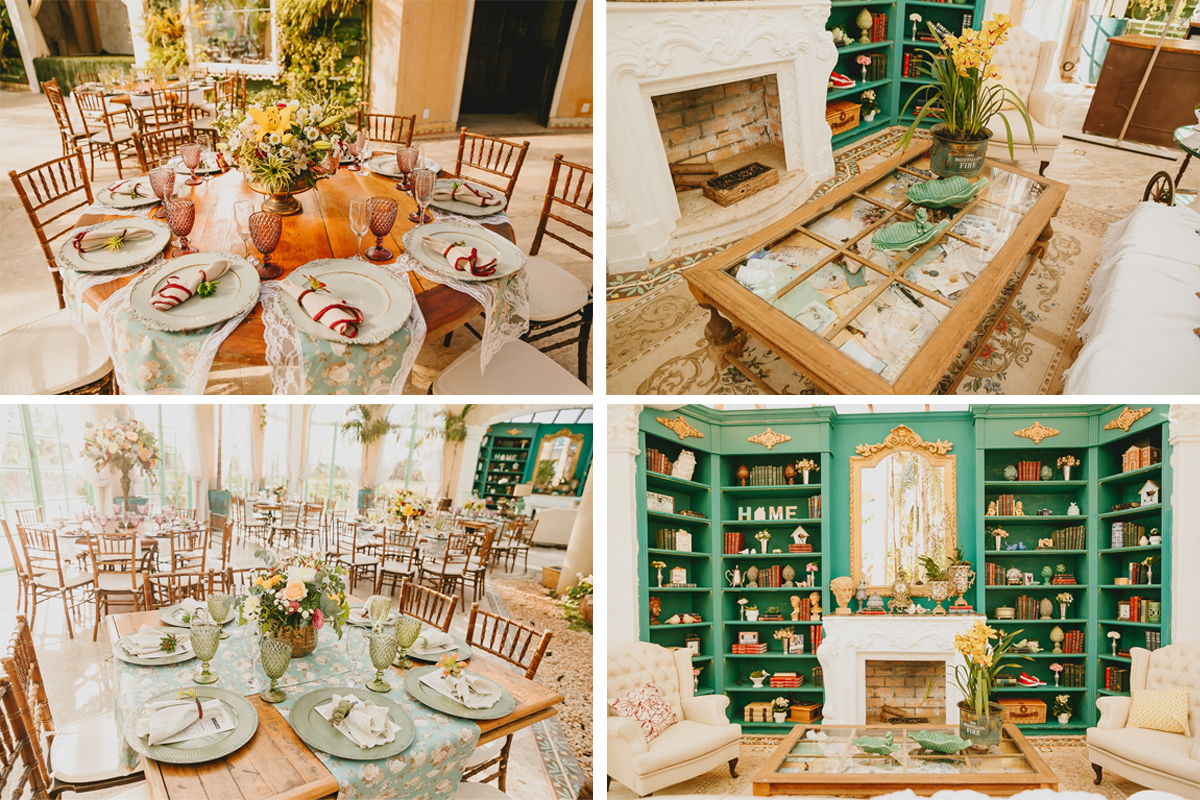 Decoração Boho chic de festa de casamento no Salão Villa Giardini Brasília Df