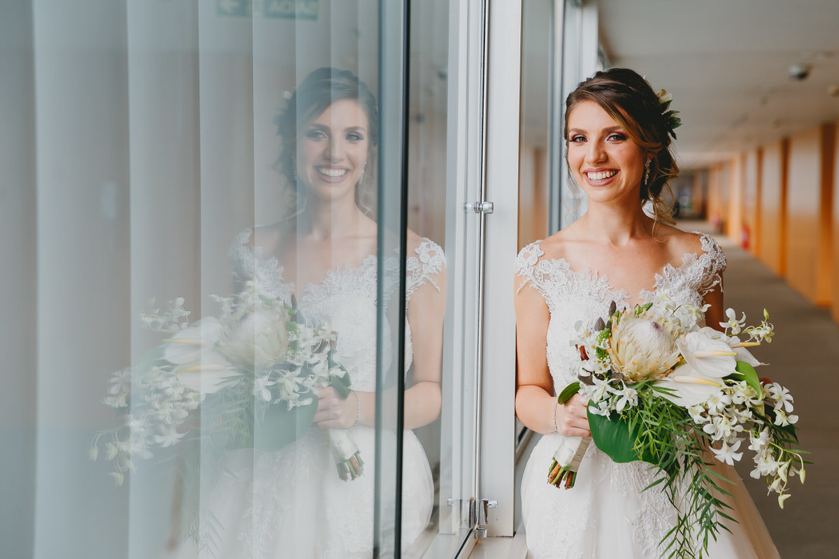 Making of de noiva no salão Brasília Palace Hotel pelo fotógrafo profissional de casamentos Philipe Nogueira Jackeline Monteiro Df