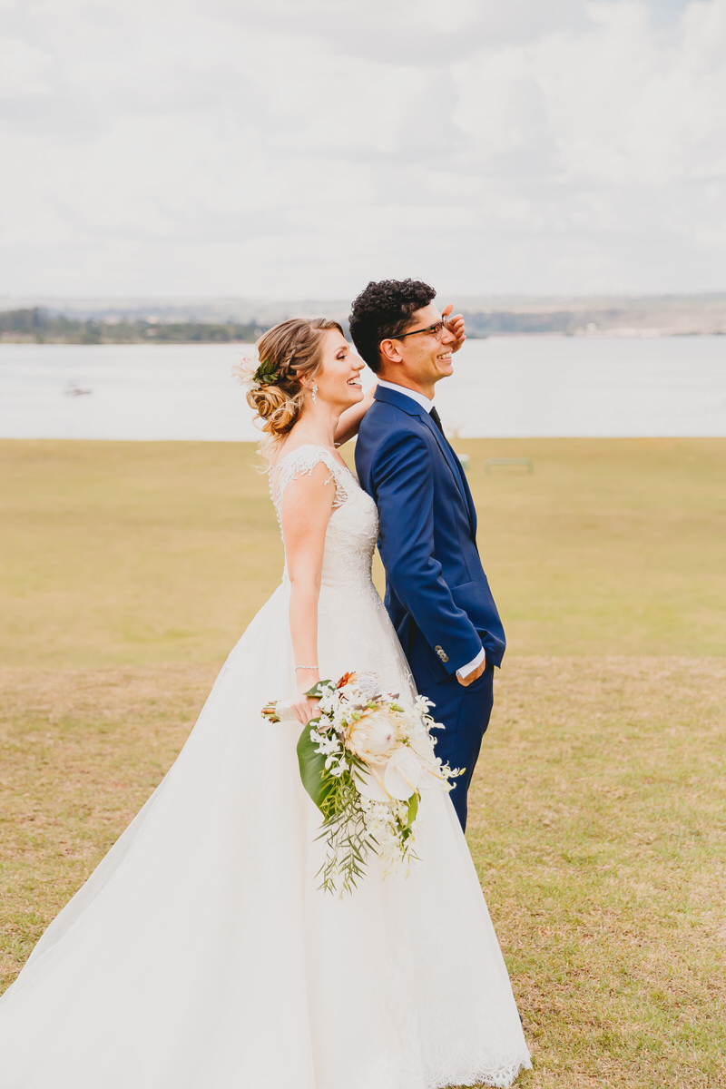 Casal faz First look no casamento Brasília Palace Hotel pelo fotógrafo profissional Philipe Nogueira Df