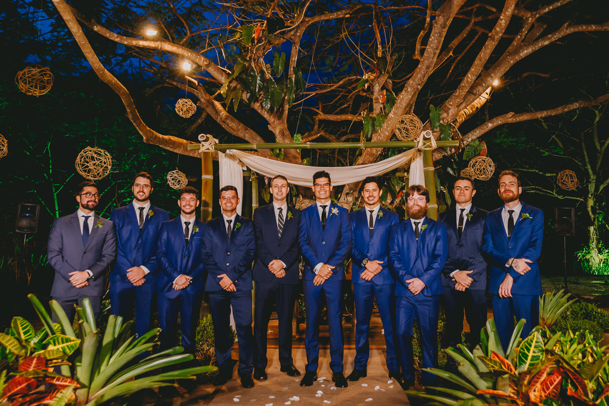 Padrinhos de Azul no Salão de festas Patú Anú Park Way Brasília Df