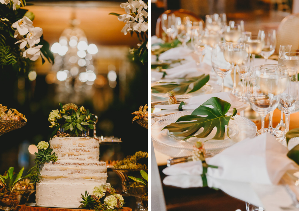 Decoração tropical botânica orgânica de festa de casamento no Salão Patú Anú Park Way Brasília Df Por Rafaela Orlandini