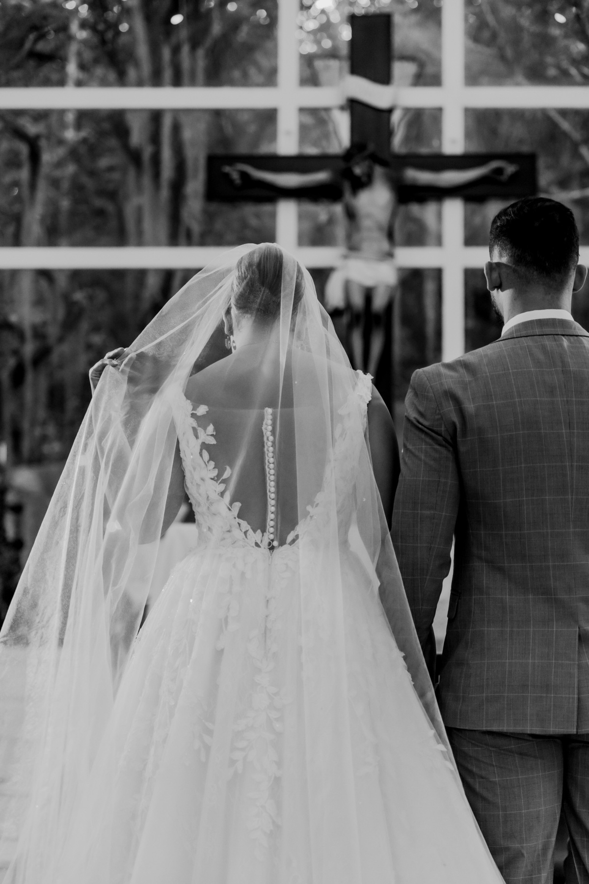 Cerimonia de casamento de dia na capela do Recanto das Águas Brasília Df 